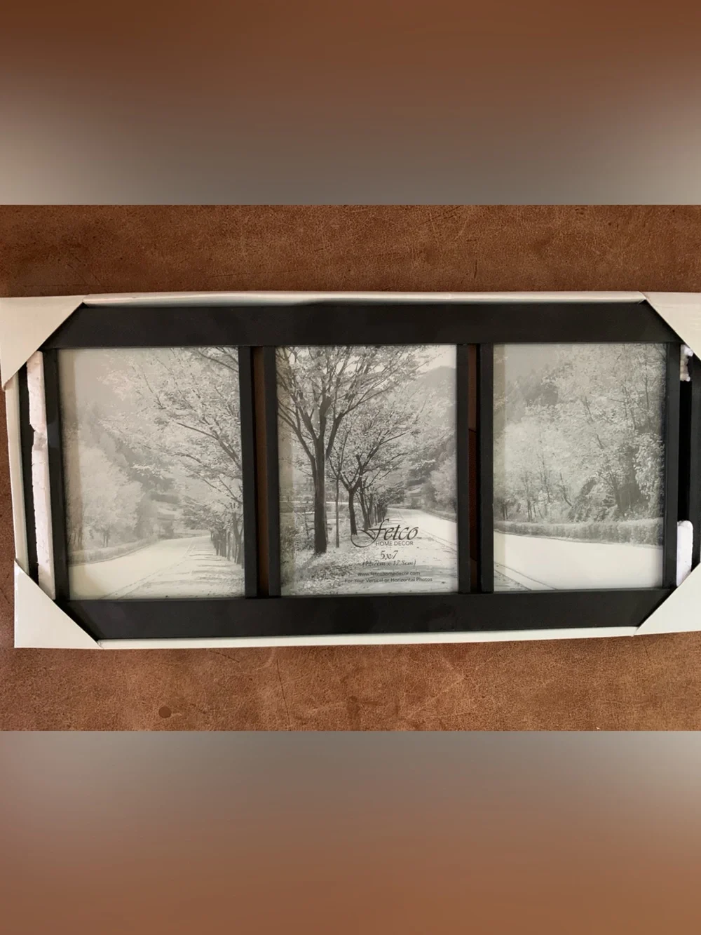 5x7 Photo Frame Matte Black Wood